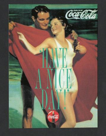 Ansichtkaart Coca Cola, Have A Nice Day, 100 Jaar. beschikbaar voor biedingen