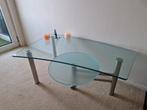 Glazen tafel, Huis en Inrichting, Tafels | Salontafels, Gebruikt, Minder dan 50 cm, Rechthoekig, 50 tot 100 cm
