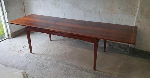 vintage eettafel palissander deens design, Huis en Inrichting, Tafels | Eettafels, Gebruikt, 50 tot 100 cm, 200 cm of meer, Vijf personen of meer