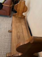 Mooi opberg bank van eiken vloerdelen van een kasteel, Ophalen, Zo goed als nieuw, Hout, 150 tot 200 cm