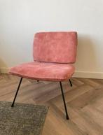 Roze velours fauteuil, Huis en Inrichting, Stoelen, Ophalen, Overige kleuren, Zo goed als nieuw, Eén