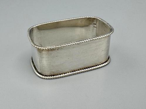 Zilveren servetring, parelrand, Antiek en Kunst, Antiek | Goud en Zilver, Zilver, Ophalen of Verzenden