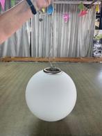 Glazen Hanglamp bol, Ophalen, 50 tot 75 cm, Zo goed als nieuw, Glas