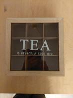 Theedoos 9 vaks, Verzenden, Zo goed als nieuw