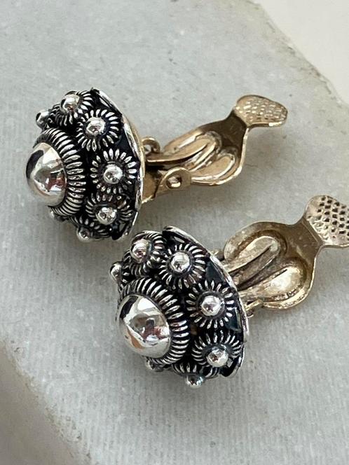 Zilveren oorsieraden, Sieraden, Tassen en Uiterlijk, Antieke sieraden, Zilver, Ophalen of Verzenden