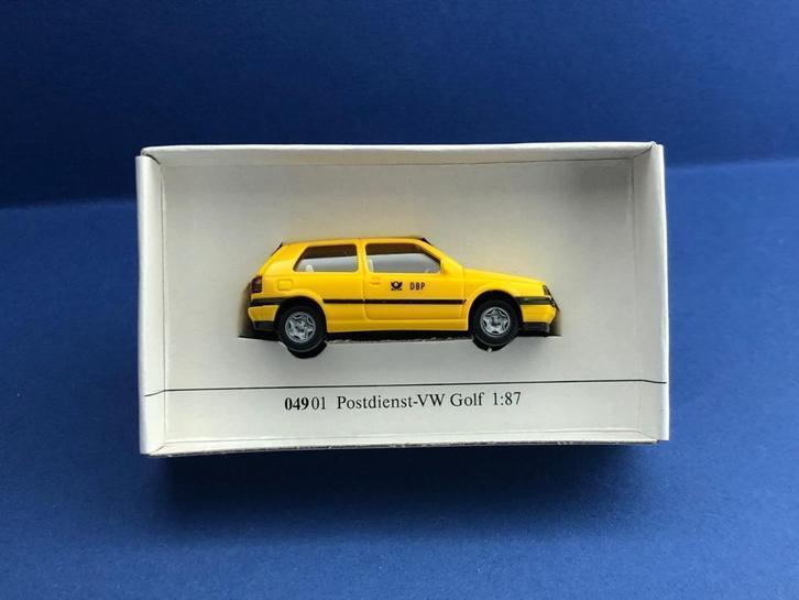 WIKING	4901	VW Golf Post ag DBP	1/87 h0, Hobby en Vrije tijd, Modelauto's | 1:87, Zo goed als nieuw, Auto, Wiking, Ophalen of Verzenden