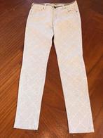 Jade twelve wit lichtgrijs broek gestreept skinny fit 34, Kleding | Dames, Wit, Jade twelve, Ophalen of Verzenden, Zo goed als nieuw
