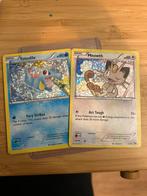 Pokémon Kaarten - Totodile & Meowth, Ophalen of Verzenden, Gebruikt, Losse kaart, Foil