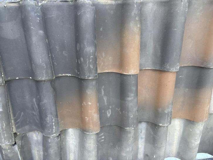 Van Oordt OVH dakpannen blauw gesmoord, deels gemêleerd, Doe-het-zelf en Verbouw, Dakpannen en Dakbedekking, Gebruikt, Dakpannen