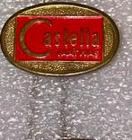 6 Castella Speldjes Vintage Reclame, Verzamelen, Speldjes, Pins en Buttons, Verzenden, Gebruikt, Merk, Speldje of Pin