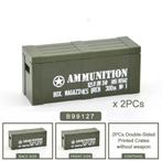 🎁 WW2 Bouwstenen - G31 - 2x Amerikaanse munitie kist 🎁, Ophalen of Verzenden, Nieuw, Overige merken