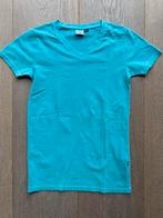 turqoise v-hals t-shirt km maat 140/10 VINGINO, Gebruikt, Ophalen of Verzenden, Vingino, Shirt of Longsleeve