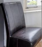 Lederen eetkamerstoelen 6 stuks, Huis en Inrichting, Stoelen, Ophalen, Gebruikt, Bruin, Vijf, Zes of meer stoelen