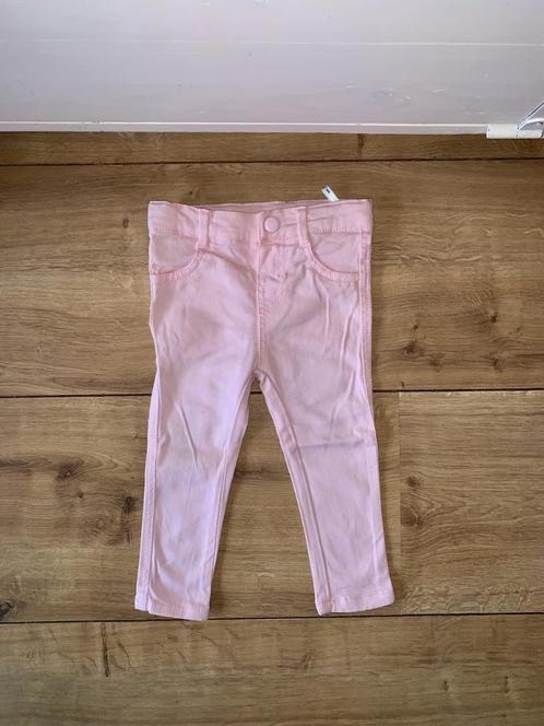 Z.g.a.n. Roze jeans / spijkerbroek, skinny, Zeeman, maat 80, Kinderen en Baby's, Babykleding | Maat 80, Zo goed als nieuw, Meisje