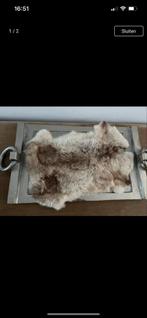 Konijnenvacht - Decoratief en Warm - Antiek Textiel Kleedje, Huis en Inrichting, Ophalen of Verzenden, Rechthoekig, 50 tot 100 cm