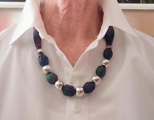Ketting, Sieraden, Tassen en Uiterlijk, Kettingen, Zo goed als nieuw, Overige materialen, Overige kleuren, Met strass, Verstelbaar
