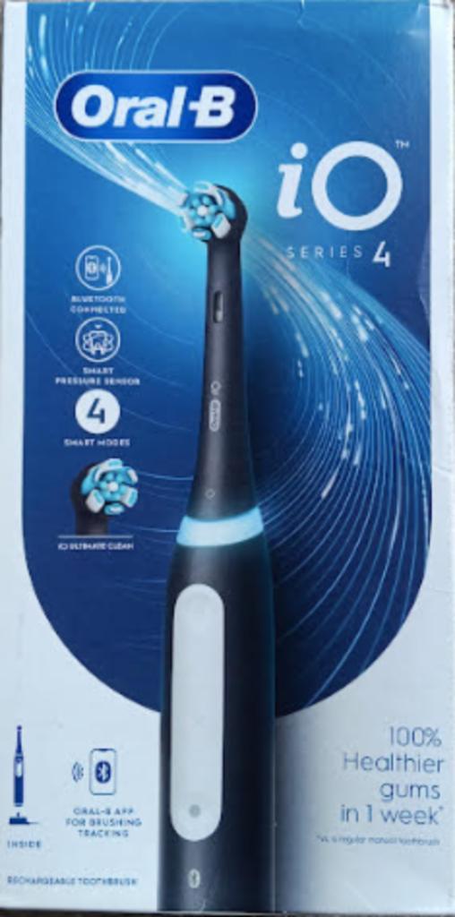 NIEUW Oral-B iO series 4 zwart, Sieraden, Tassen en Uiterlijk, Uiterlijk | Mondverzorging, Nieuw, Tandenborstel, Verzenden