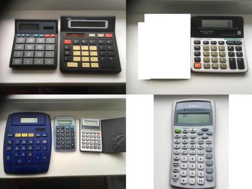 rekenmachine calculator partij diverse (8 stuks), Diversen, Rekenmachines, Ophalen of Verzenden