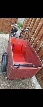 Bakfiets Babboe in nette staat, Fietsen en Brommers, Fietsen | Bakfietsen, Ophalen, Gebruikt, Huif, 2 kinderen