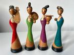 Kleine Japanse Kokeshi Dames Houten Poppetjes Speelgoed, Antiek en Kunst, Kunst | Beelden en Houtsnijwerken, Ophalen of Verzenden
