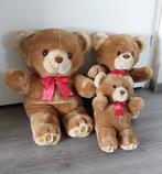 Set van 3 beren, Verzamelen, Beren en Cherished Teddies, Ophalen of Verzenden, Zo goed als nieuw, Stoffen beer, Overige merken
