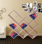 Vakkenkast Roomdivider 13 vakken Modern Eiken Kleur, Ophalen, 100 tot 150 cm, Nieuw, Minder dan 150 cm