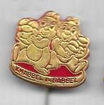 KNABBEL EN BABBEL EEKHOORN STRIP SPELD RODE, Verzamelen, Speldjes, Pins en Buttons, Verzenden, Gebruikt, Merk, Speldje of Pin