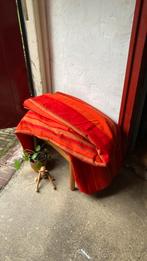 Vintage gordijnen ploeg stof, Huis en Inrichting, Stoffering | Gordijnen en Lamellen, Ophalen, Gebruikt, Retro, 150 tot 200 cm