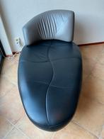 Leolux chaise longue in de kleurcombinatie zwart/grijs., Ophalen, Gebruikt, Eenpersoons, Leer