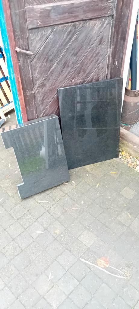 Zwart Marmeren Platen - 4 stuks, Tuin en Terras, Palen, Balken en Planken, Palen, Minder dan 180 cm, Ophalen