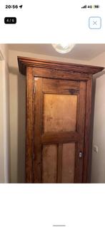 Eendeurskast | vintage houten schoolkast (jaren ’30 stijl), Ophalen