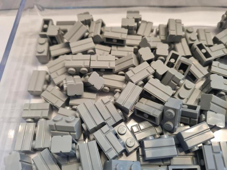 100 stuks nieuwe lego 98283 metselsteen 1x2 licht grijs, Kinderen en Baby's, Speelgoed | Duplo en Lego, Nieuw, Lego, Losse stenen