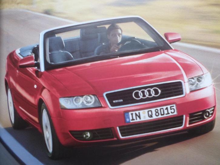 Audi A4 Cabrio 2005 Brochure, Boeken, Auto's | Folders en Tijdschriften, Zo goed als nieuw, Audi, Verzenden