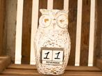 houten uil 31057, Verzamelen, Beelden en Beeldjes, Ophalen of Verzenden, Gebruikt, Dier