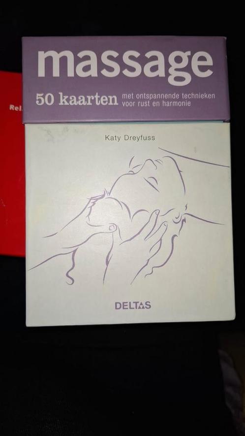 Massage, 50 kaarten Katy Dreyfuss, Hobby en Vrije tijd, Gezelschapsspellen | Kaartspellen, Zo goed als nieuw, Ophalen of Verzenden