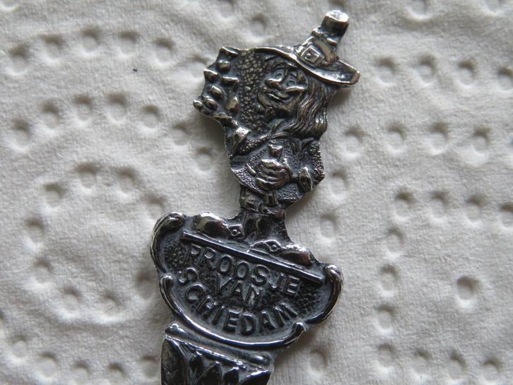 Verzilverd Lepeltje Proosje van Schiedam, Verzamelen, Porselein, Kristal en Bestek, Zo goed als nieuw, Bestek, Overige materialen