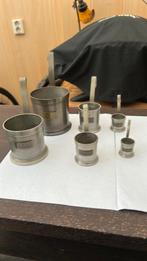 Tinnen maatbekers, Antiek en Kunst, Antiek | Tin, Ophalen of Verzenden