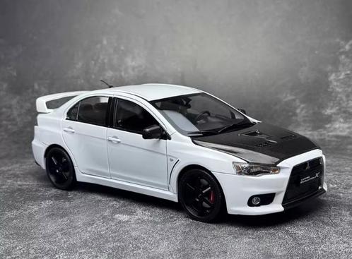 1:18 Mitsubishi Lancer Evolution X met Volk TE37 Velgen !, Hobby en Vrije tijd, Modelauto's | 1:18, Nieuw, Auto, Overige merken