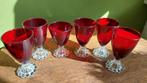 6 Vintage Anchor Hocking Royal Ruby Boopie glazen glas red, Antiek en Kunst, Ophalen of Verzenden