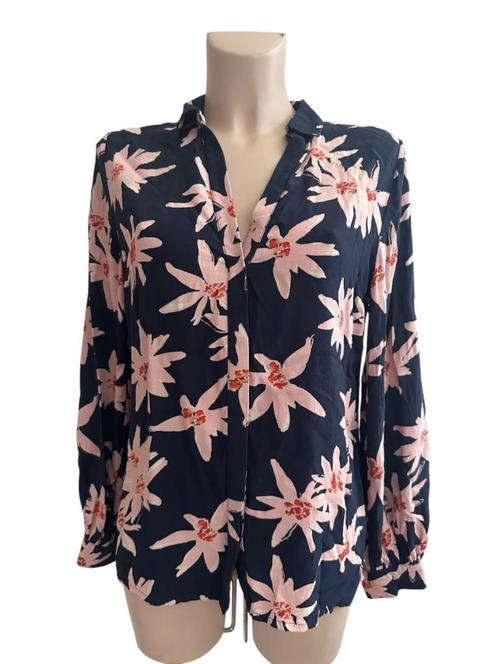 Fabienne Chapot blouse S, Kleding | Dames, Blouses en Tunieken, Zo goed als nieuw, Maat 36 (S), Blauw, Ophalen of Verzenden