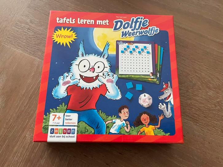 Dolfje Weerwolfje Rekenspel - Leer Tafels!, Kinderen en Baby's, Speelgoed | Educatief en Creatief, Zo goed als nieuw, Ophalen of Verzenden