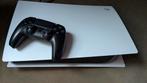 PlayStation 5 disk edition met zwarte controller, Ophalen of Verzenden, Zo goed als nieuw
