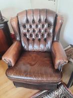 Leren stoelen, Huis en Inrichting, Complete eetkamers, Ophalen, Gebruikt, Minder dan 4 stoelen