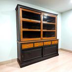 Buffetkast teakwood Black vintage grutterskast landelijk, 200 cm of meer, Teakhout, Ophalen of Verzenden, Zo goed als nieuw