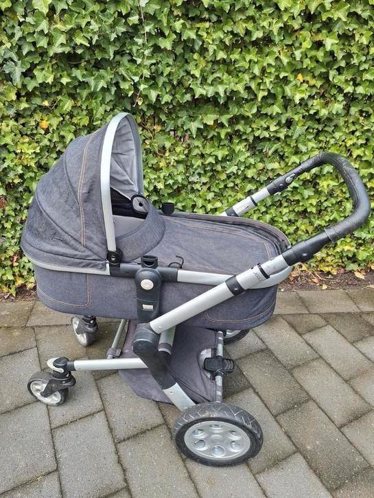 Joolz Day kinderwagen, spijkerstof, blauw, Kinderen en Baby's, Kinderwagens en Combinaties, Gebruikt, Overige merken, Ophalen