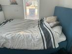 Ikea bed, Huis en Inrichting, Blauw, Tweepersoons, Ophalen of Verzenden, Zo goed als nieuw