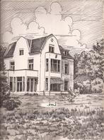 Leek tekening Gemeentehuis Sievers 50/60er jaren, Antiek en Kunst, Ophalen of Verzenden