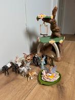 Schleich elvenboom + figuren en dieren, Verzamelen, Ophalen of Verzenden, Gebruikt