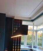 Mooi strakke walnoot lamp, Ophalen, Strak, Zo goed als nieuw, Minder dan 50 cm