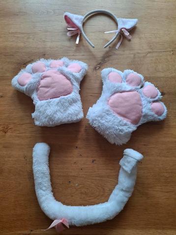 Kattenpootjes, staart & diadeem - Verkleden beschikbaar voor biedingen